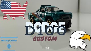 Custom Hot Wheels Dodge D100 164 Reverse Rake Transformation!