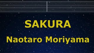 Karaoke♬ Sakura - Naotaro Moriyama 【No Guide Melody】 Instrumental, Lyric Romanized