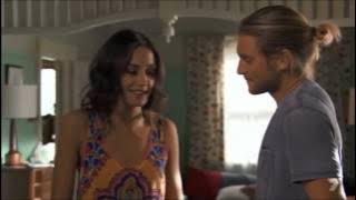 Ash and Phoebe kiss on the check, kiss on the neck and hug scene ep 6296