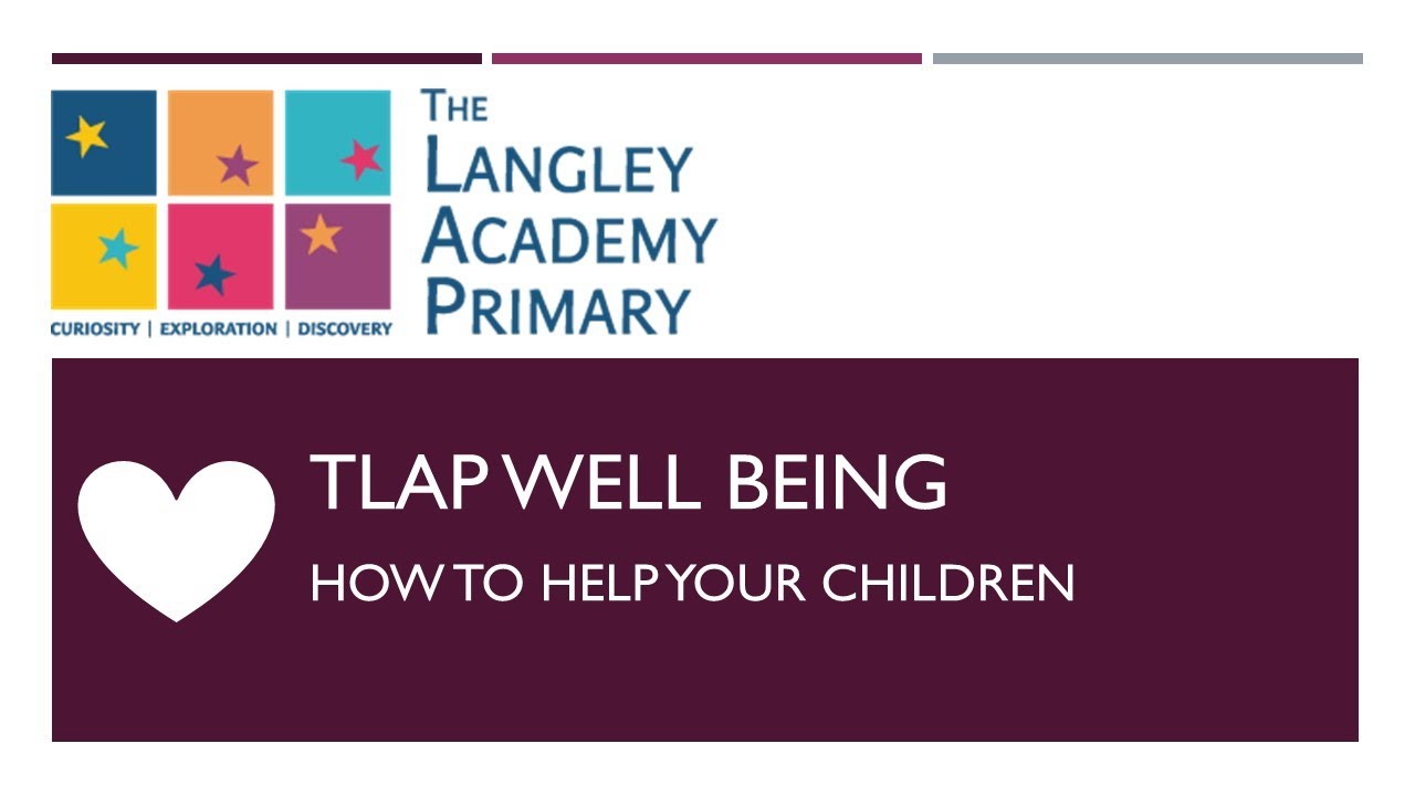 TLAP Well Being - How to Help Your Children at Home