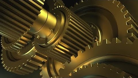 The Mechanism Consists Of Gears | Motion Graphics - Videohive template