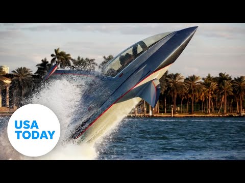 Wacky boat mimics shark, extreme vehicle can go under and over water | USA TODAY