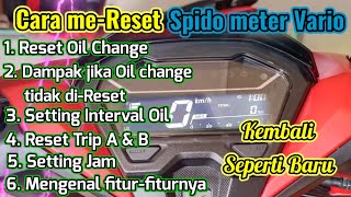 Reset speedometer vario 150 #reset oil change di vario