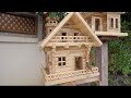 Feeding One Bird In Bird House - One Poor Bird Have food in Morning a Lone