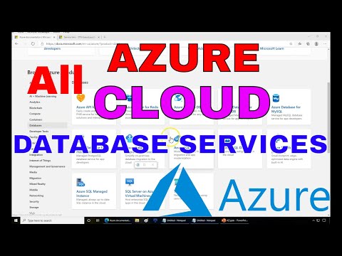 Azure Databses Services - Database Products Overview