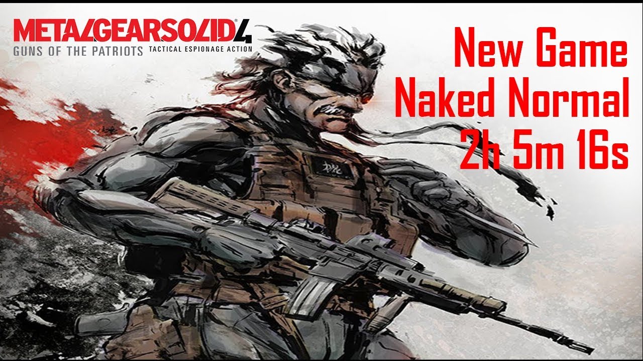 MGS4 | NG | Naked Normal | No Saves Speedrun in 2h 5m 16s - YouTube