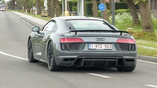 Audi R8 V10 Plus with Capristo Exhaust  LOUD Accelerations, Downshifts & Crackles !