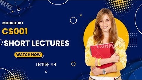 Module 1 CS001 CPL Lecture 4 | Security, Output Devices & Internet | VU |