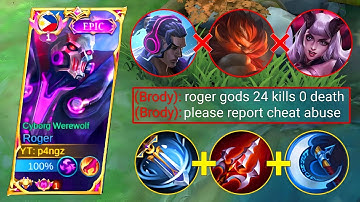 ROGER THE DESTROYER BUILD 🔥 CAN TOTALLY DESTROYED ENEMIES | MLBB | ROGER BEST BUILD 2023 | MLBB