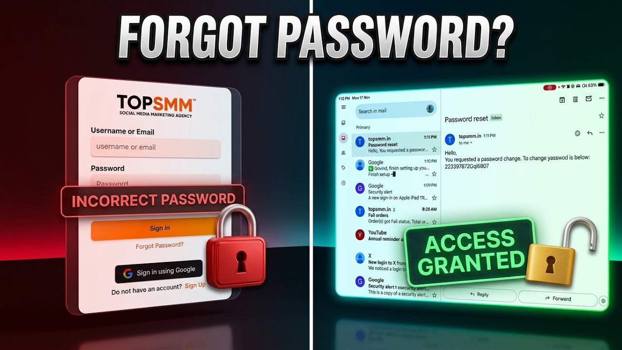 How to reset your password - video guide