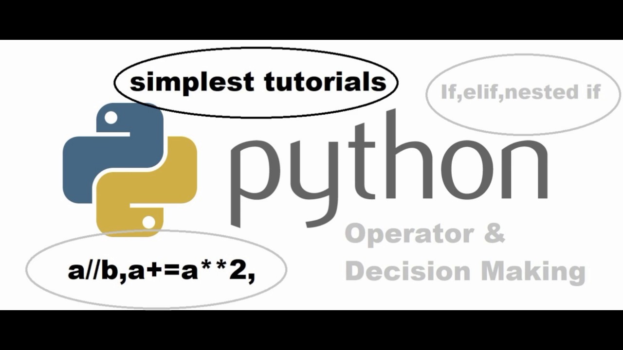 Operators With Decision Making Statement ||Python Beginners||Python ...