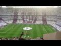 Himno Champions + Tifo.  Semifinal 2017 Real Madrid-Atlético.