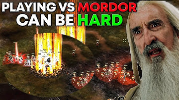 AMAZING GAME! Isengard VS Mordor | BFME1 Patch 2.22 Multiplayer Gameplay