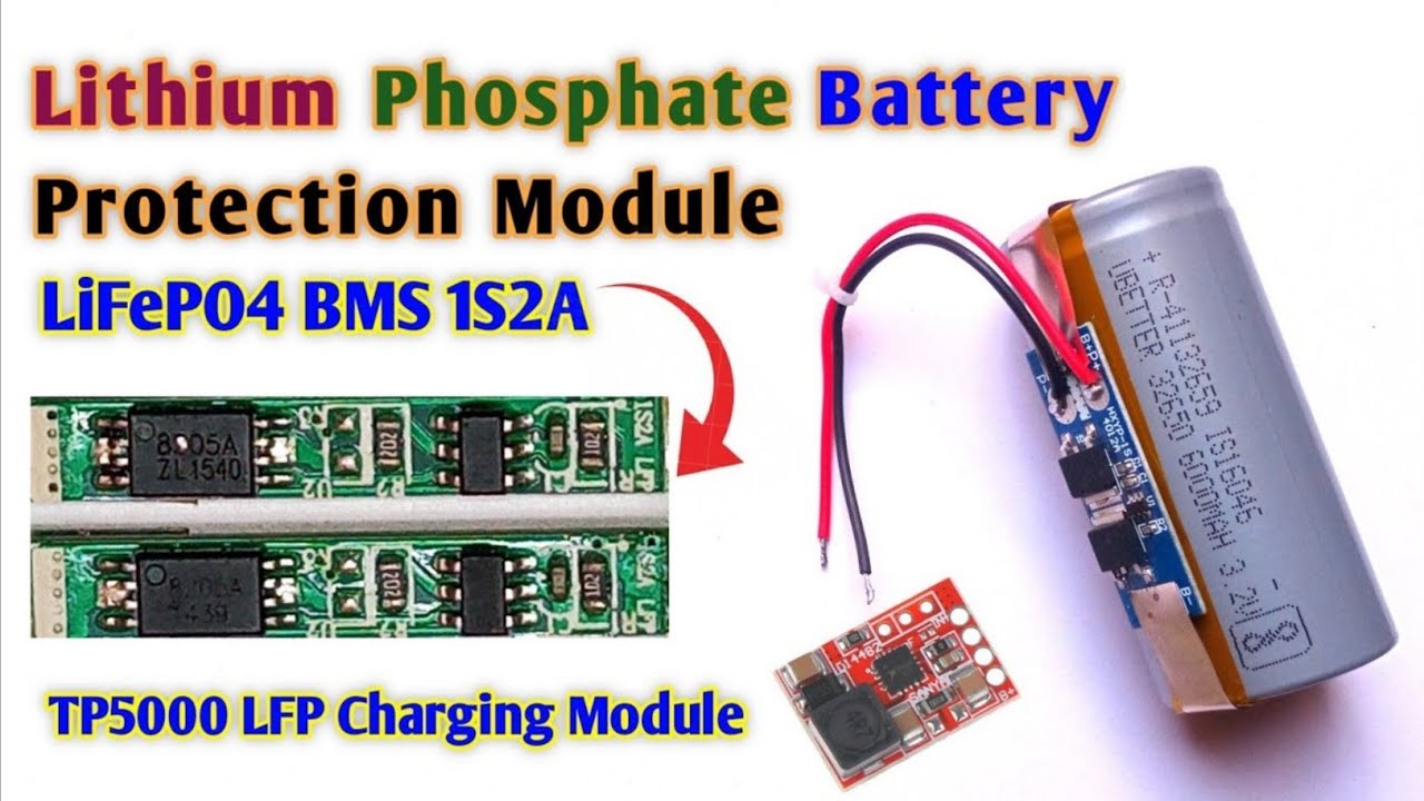 Lithium Iron Phosphate Battery LiFePO4 BMS Module 1S2Amp & 1S10Amp