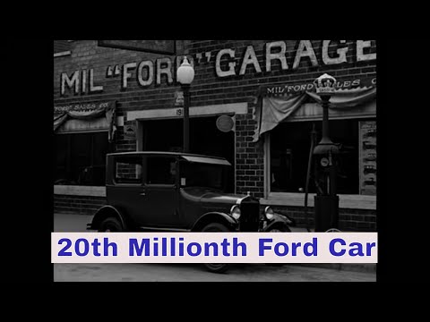 FORD MOTOR CO. 1920’s - 1940’s FOOTAGE FORD’S TWENTY MILLIONTH CAR  ROUGE ASSEMBLY LINE  XD31051