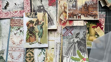 Craft with me #whatsinmybox | Random ephemera making session EP 35