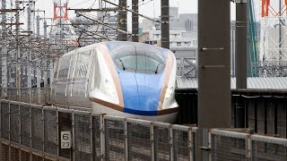 2019/09/04 【トップ編成】 北陸新幹線 W7系 W1編成 武蔵浦和駅 | JR East Hokuriku Shinkansen: W7 Series W1 Set