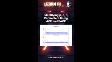 Identifying p, d, q Parameters Using ACF and PACF #ai #artificialintelligence #machinelearning
