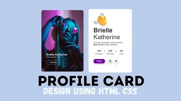 How To Create A Profile Card Design Using HTML And CSS | 3D Flip Profile Card