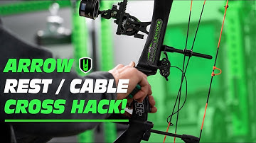 Arrow Rest / Cable Cross HACK! Better Clearance With a More Direct Line!
