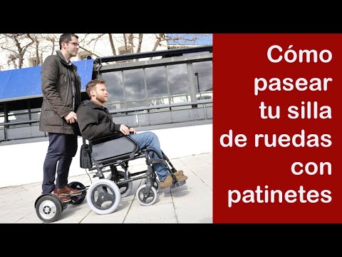 La mejor manera de pasear sillas de ruedas con patinetes eléctricos