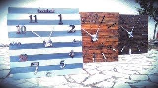 Τhe wooden diy wall clock project