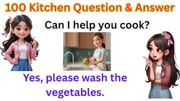 100 Daily Use English Questions and Answers in the Kitchen | Speak English at Home Easily