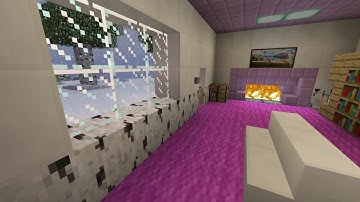 ❄️ 🔥 Minecraft Relaxing Indoor Snow Storm Ambience w/vanilla music (10 Hours) 🔥 ❄️