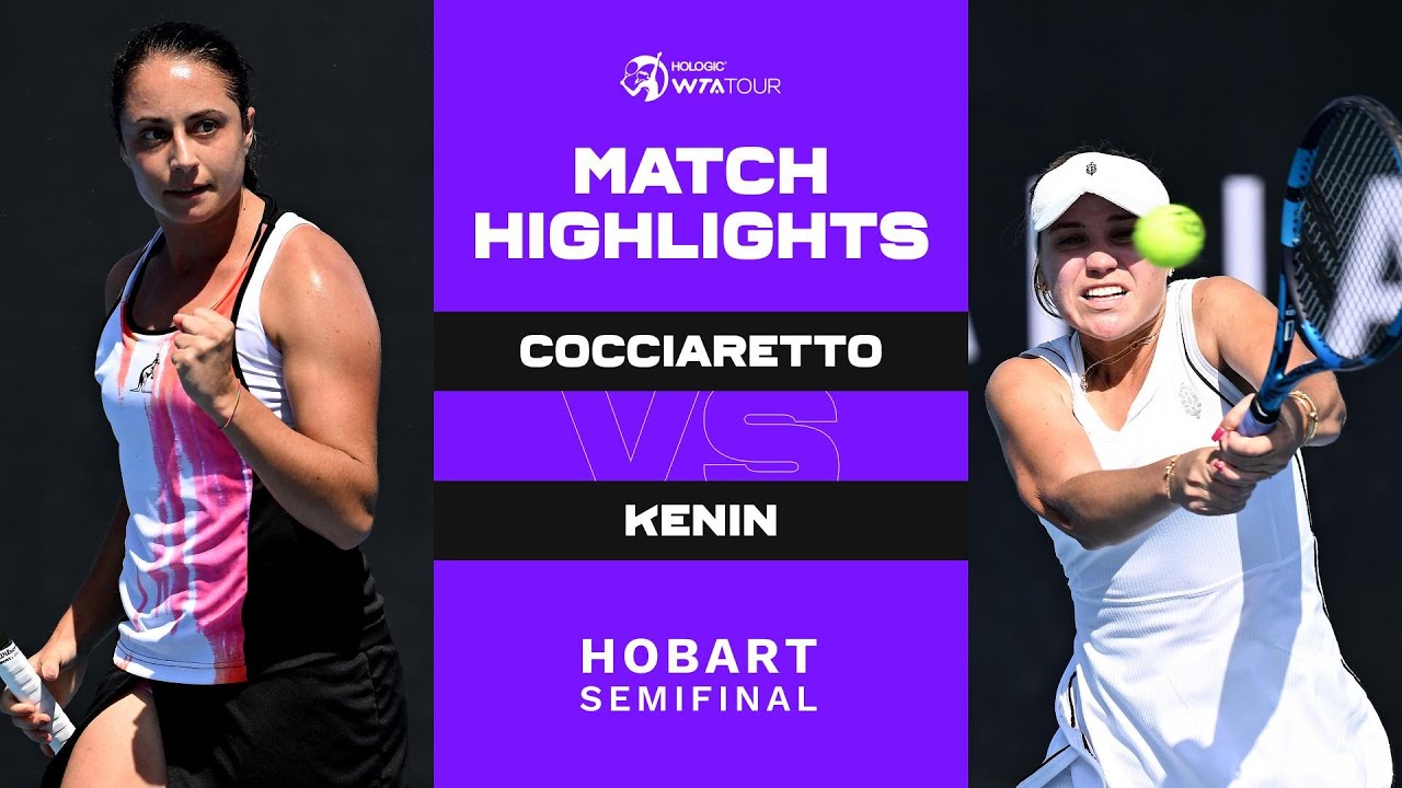 Elisabetta Cocciaretto vs. Sofia Kenin | 2023 Hobart International | WTA Match Highlights