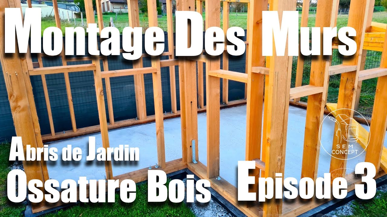 Montage des murs ossature bois Mob