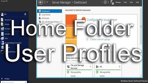 WINDOWN SERVER 2016 | Configure Home Folder  User Profiles Logon Script