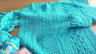 Летнее платье крючком, из хлопка. Связано полосами ажурных узоров, Ч.3. 👕👗👚👖👘 👔 👙👒 👛 👜 💼 Летнее платье крючком, из хлопка. Связано полосами ажурных узоров, Ч.3. 👕👗👚👖👘 👔 👙👒 👛 👜 💼