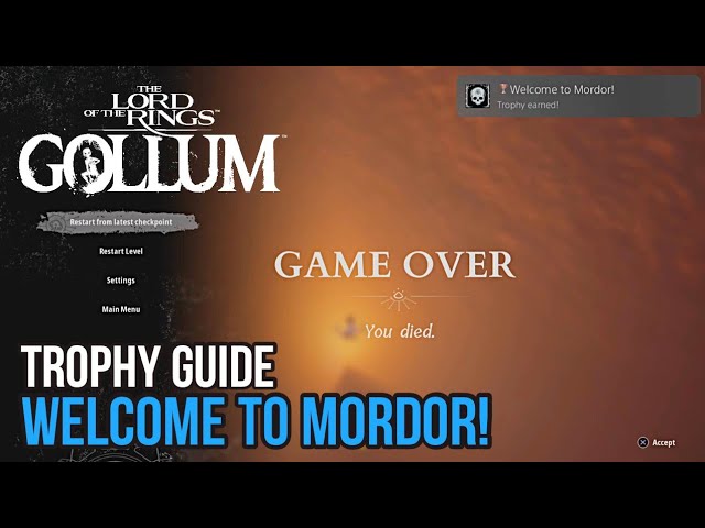 The Lord of the Rings Gollum Trophy Guide - Gameophobic