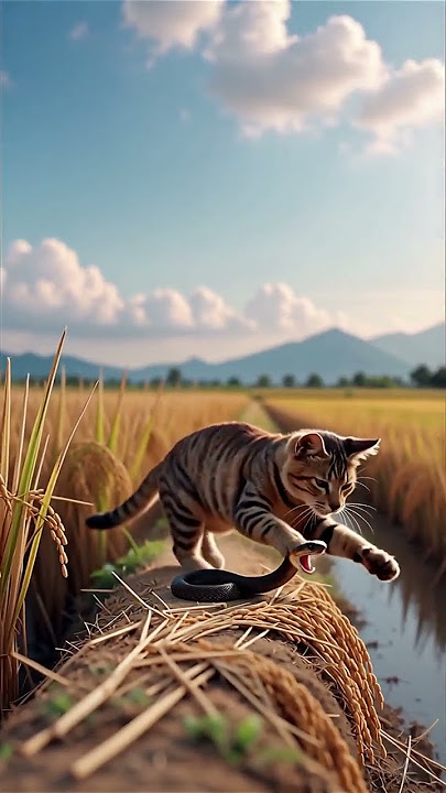 Aduuduuhhh!!!! Lah kog Kelewataan 🤦♀️ #cat #ularkasur #cute #ularbesar #funny #ai #animals #kitten