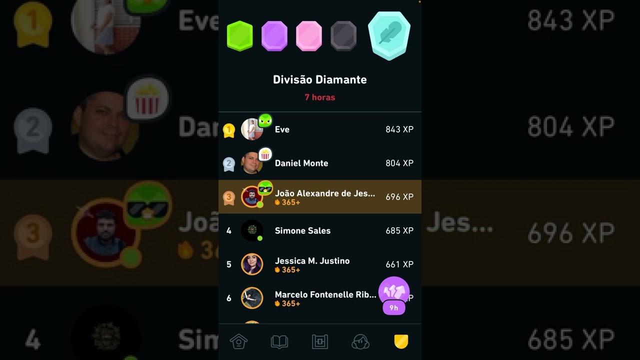 Divisão diamante Duolingo mais fácil de todas 