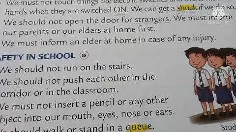 Being Safe CBSE grade 1 EVS ch-4