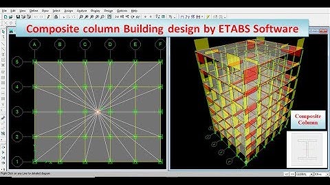 Composite column Building design by ETABS Software