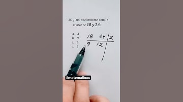 Calcular y obtener el máximo común divisor de dos números #shorts  #matematicas  #problemas