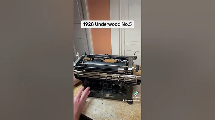 How to use all functions on a 1928 Underwood No.5 antique desktop typewriter