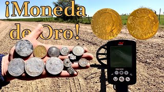 MONEDA de ORO Detectando Metales con mi Detector Equinox.