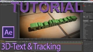 3D Tracking & 3D Text erstellen TUTORIAL (mit Spiegelung) - NUR After Effects [FULL HD] (Deutsch)