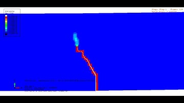 Using XFEM to simulate crack propagation from initial crack size 2mm. STATUSXFEM