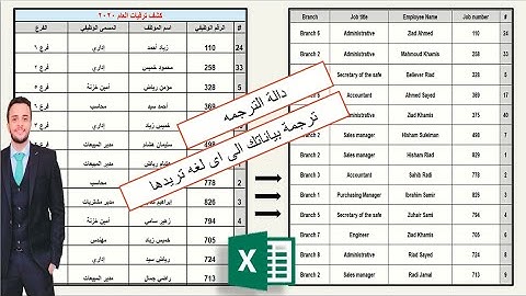 ترجمة بيانات الخلايا في الاكسل ( بين اي لغتين مختلفتين ) translate the data