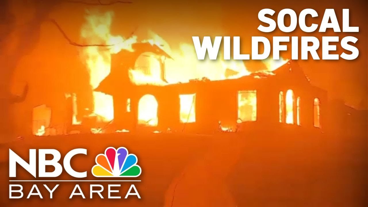 Crews from across state battle wildfires in Southern California - YouTube