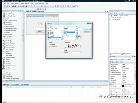 Visual Basic 2008 CAPTCHA Code generator