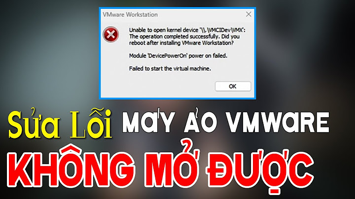 Lỗi liên minh cannot running the virtual machine