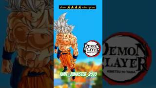 🐉🔥 SON GOKU VS DEMON SLAYER | Ultra Instinct vs Sun Breathing#shorts #aiart