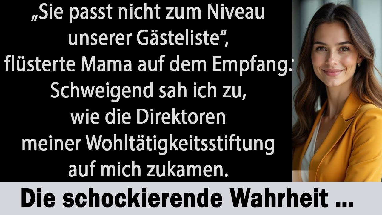 Bei der Hochzeit meiner Schwester setzten sie mich zum Personal – bis mein Stiftungsvorstand eintraf