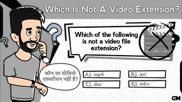 Which Is Not Video File Extension? | CPCT Common Questions | Great Mind Official