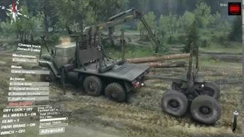 Using Crane on Spintires
